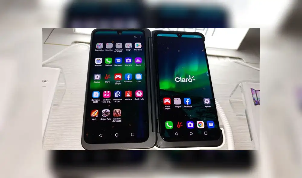 LG G8XThinQ Dual Screem.