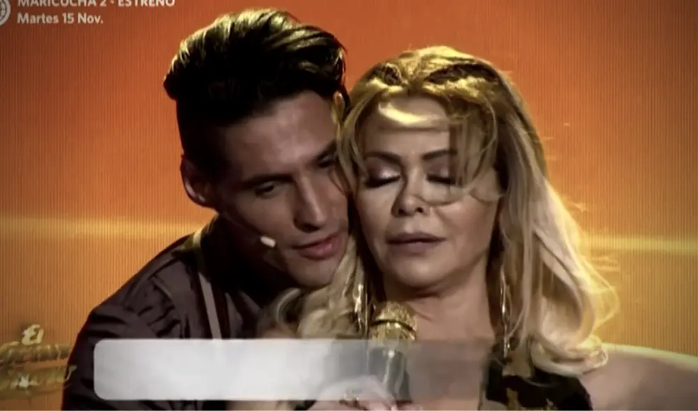Los cibernautas criticaron a Gisela Valcárcel y Facundo González por escena en "El gran show". Foto: captura de América TV