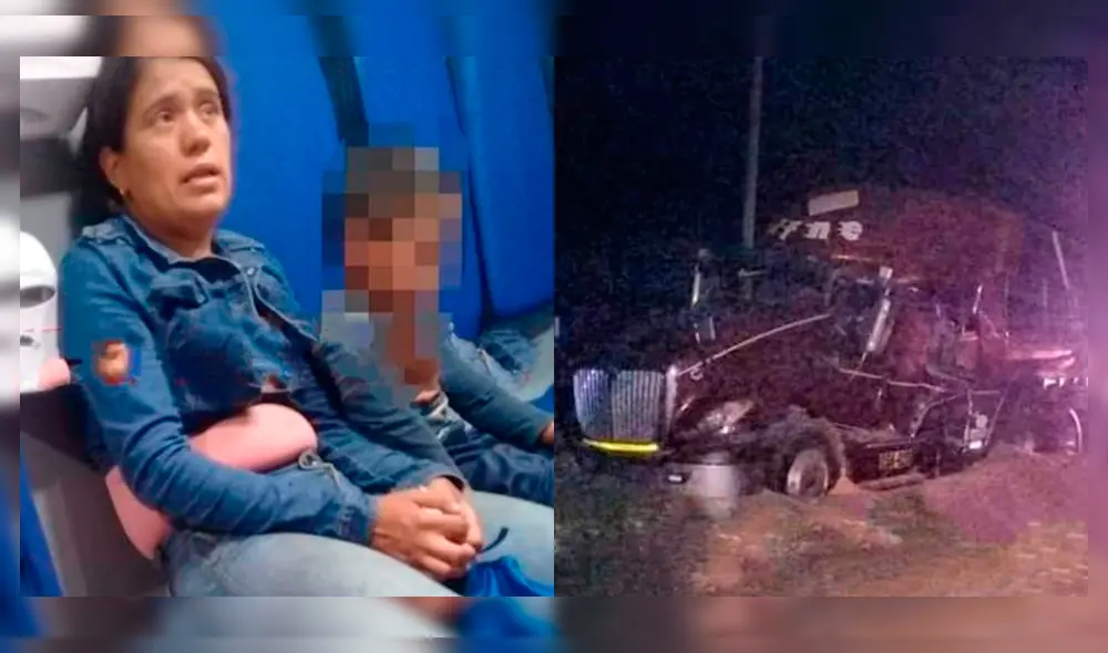 La pareja viajaba en la tolva del vehículo. Su esposa e hijo resultaron heridos.