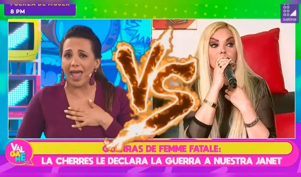 Mónica Cabrejos y Shirley Cherres discuten en Válgame Mónica Cabrejos y Shirley Cherres discuten en Válgame