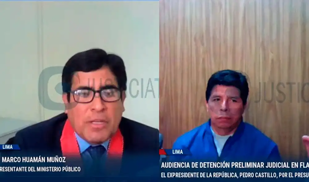 Este jueves se desarrolló una audiencia donde se evaluó detención contra Pedro Castillo. Foto: composición LR/ Captura Justicia tv