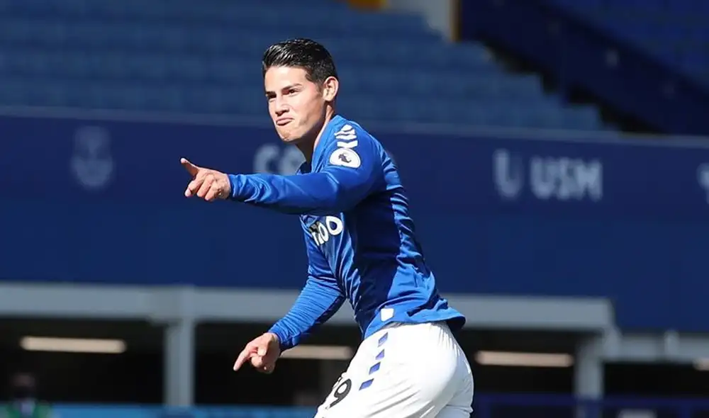 Luego de 135 minutos, James marcó su primer tanto en la Premier ,League. | Foto: EFE Luego de 135 minutos, James marcó su primer tanto en la Premier ,League. | Foto: EFE