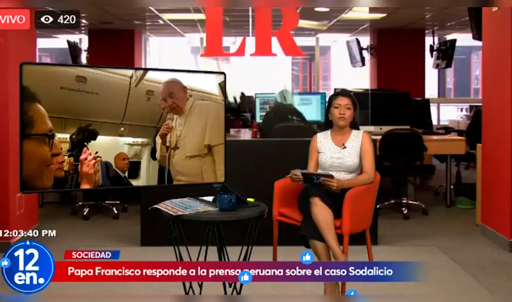 '12 En Punto': Papa Francisco habló de su viaje al Perú '12 En Punto': Papa Francisco habló de su viaje al Perú