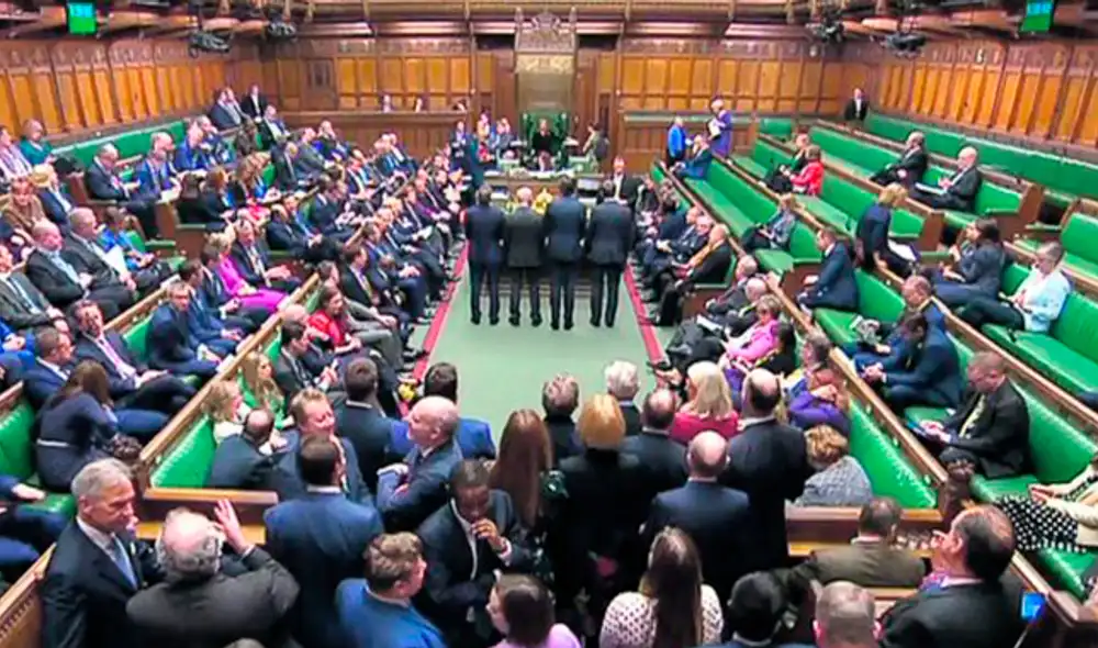 Anuncio. Instantes del resultado de la votación sobre el Acuerdo de Retirada de la UE. (Foto: AFP) Anuncio. Instantes del resultado de la votación sobre el Acuerdo de Retirada de la UE. (Foto: AFP)