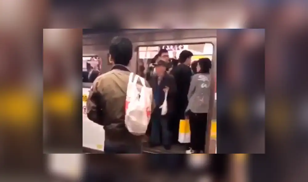 Facebook: Anciano 'trol' enfurece a seguridad de subterráneo y sucede algo inesperado [VIDEO]