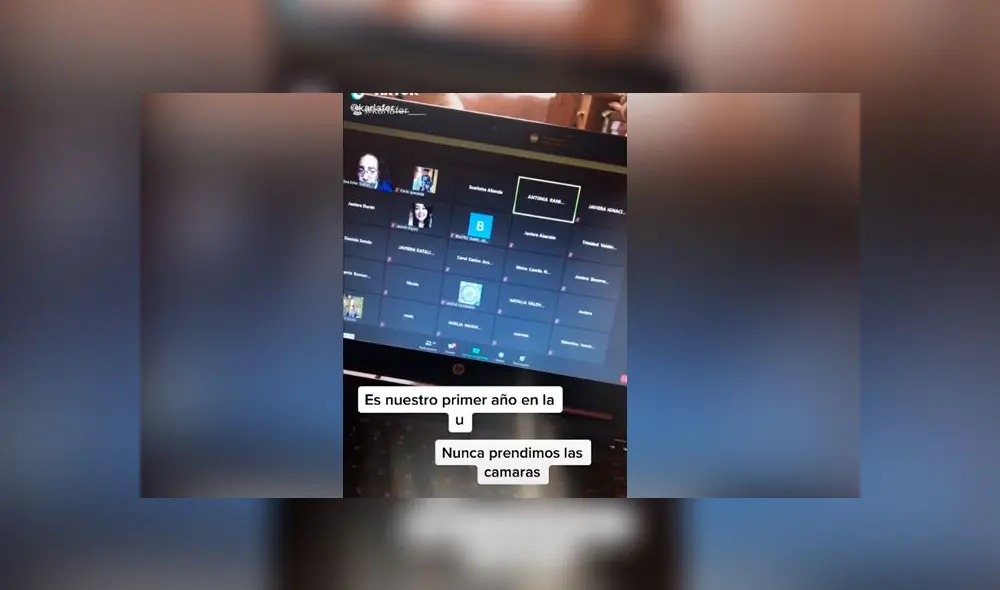 Desliza las imágenes para ver la emotiva reacción que tuvo una maestra al conocer a sus alumnos por videollamada. Foto: Karla Quezada/TikTok Desliza las imágenes para ver la emotiva reacción que tuvo una maestra al conocer a sus alumnos por videollamada. Foto: Karla Quezada/TikTok