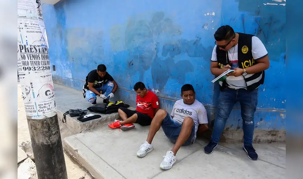 PNP:Capturan a delincuentes que asaltaron agente bancario de Los Olivos [FOTOS]