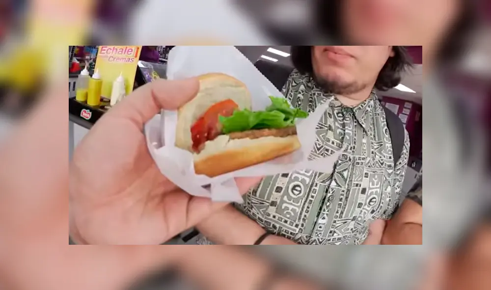 Hamburguesa de Tambo. Foto: Captura. Hamburguesa de Tambo. Foto: Captura.