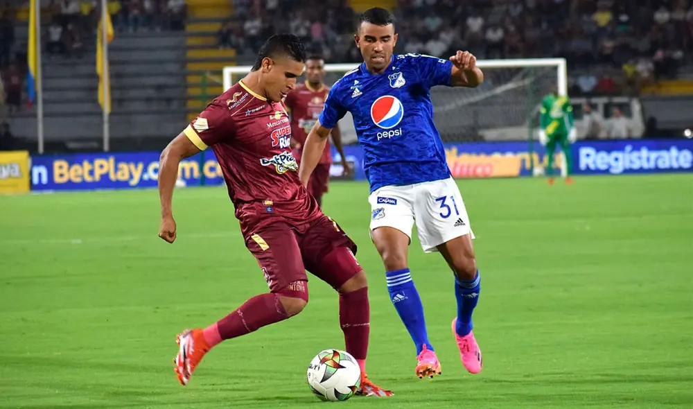 Deportes Tolima vs. Millonarios se baten a duelo por el grupo B de la Liga Betplay. Foto: Dimayor Deportes Tolima vs. Millonarios se baten a duelo por el grupo B de la Liga Betplay. Foto: Dimayor