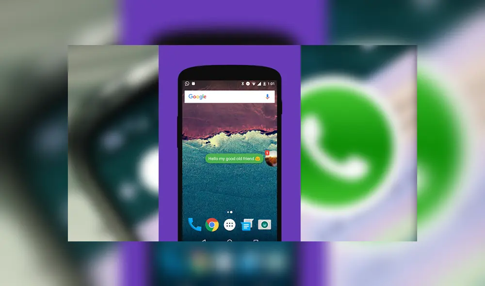 Te saldrá una pequeña burbuja, como de Facebook Messenger. Foto: Captura.