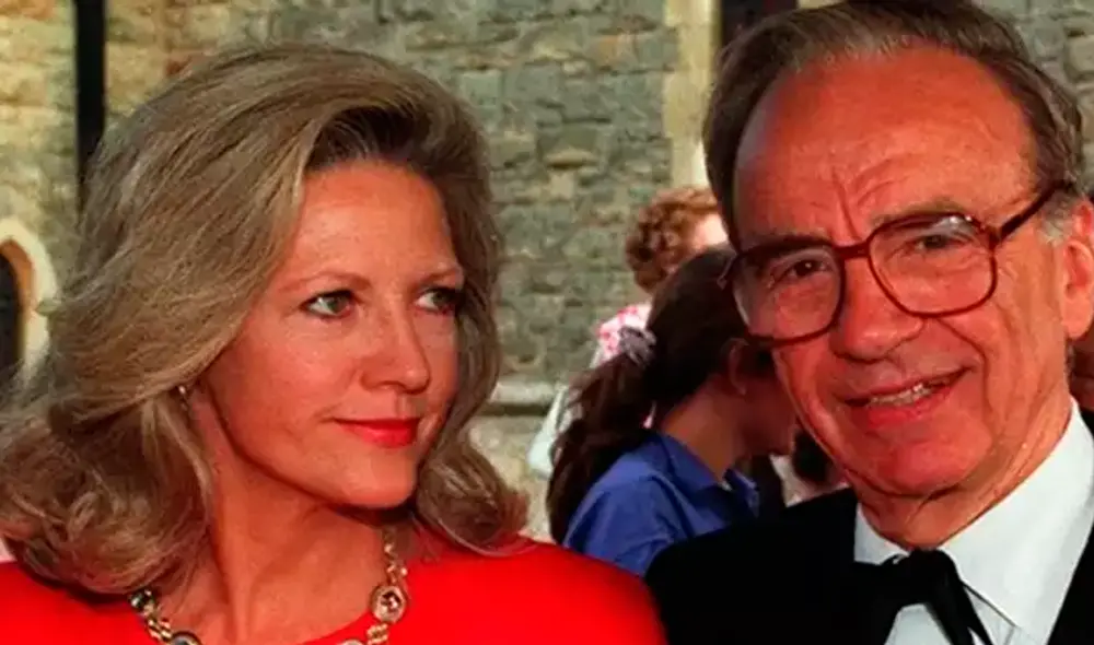 Rupert Murdoch y Maria Torv Rupert Murdoch y Maria Torv