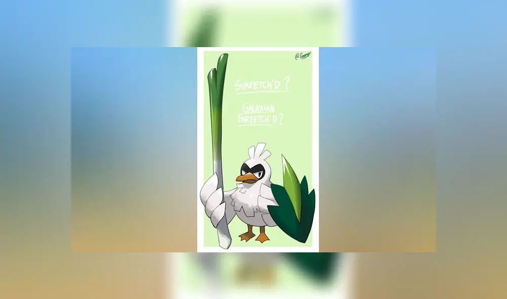 Así era la evolución original de Farfetch'd en 1997, la que fue luego descartada y postergada por más de 20 años en Pokémon.