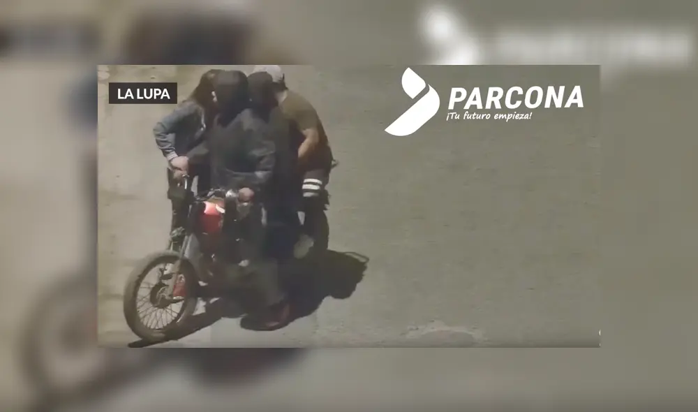 Video es viral en Facebook. Luego del robo, la mujer se despidió del delincuente que, al parecer, sería un conocido, ya que recibió un abrazo y un beso en la mejilla. Foto: Captura.