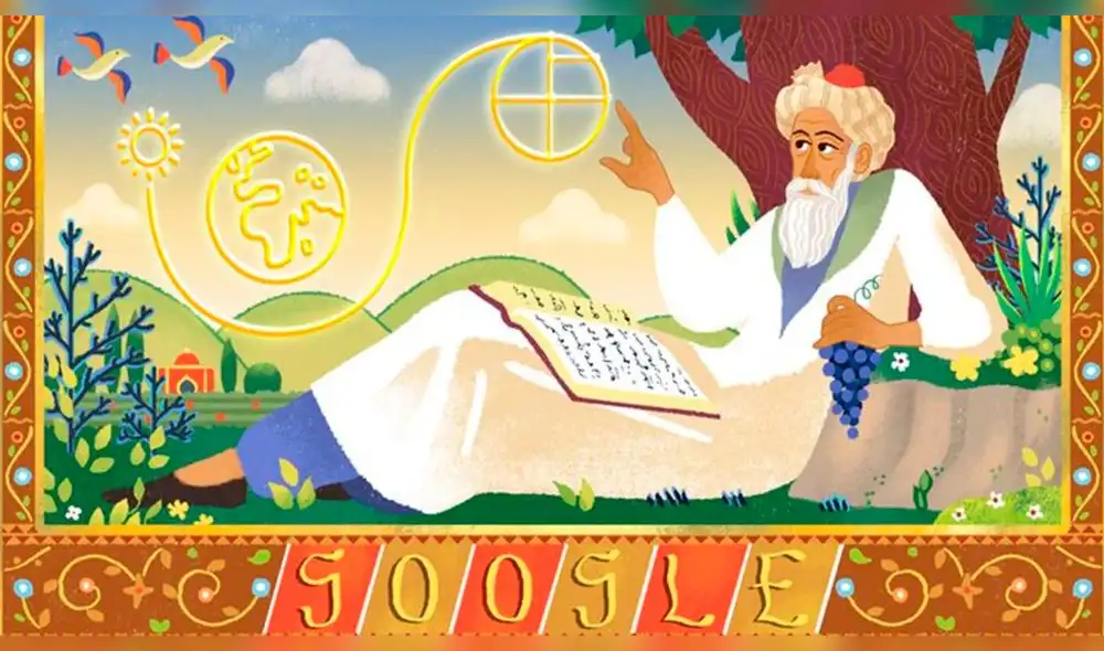 Google le dedica emotivo doodle a Omar Khayyam por aniversario de su nacimiento