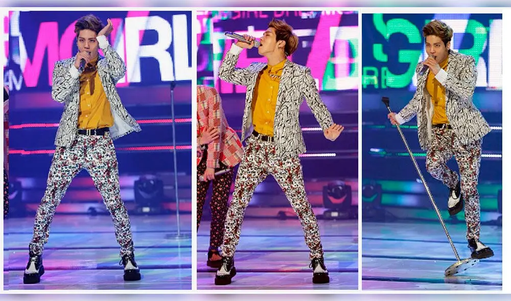 SHINee: Jonghyun durante su performace en el MBC Music 'Show Champion' en marzo del 2013.
