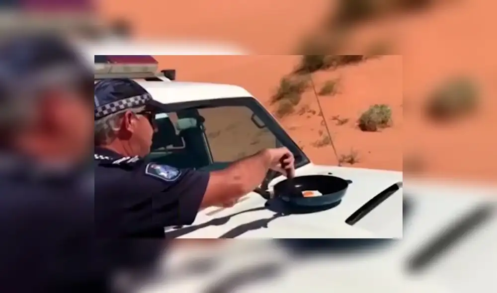 YouTube: extremo calor permite a hombre freír un huevo sobre vehículo | VIDEO