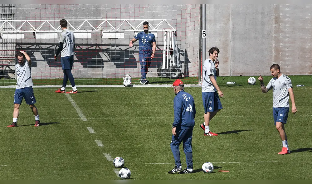 Bayern Múnich vuelve a los entrenamientos en tiempos de coronavirus. Foto: AFP
