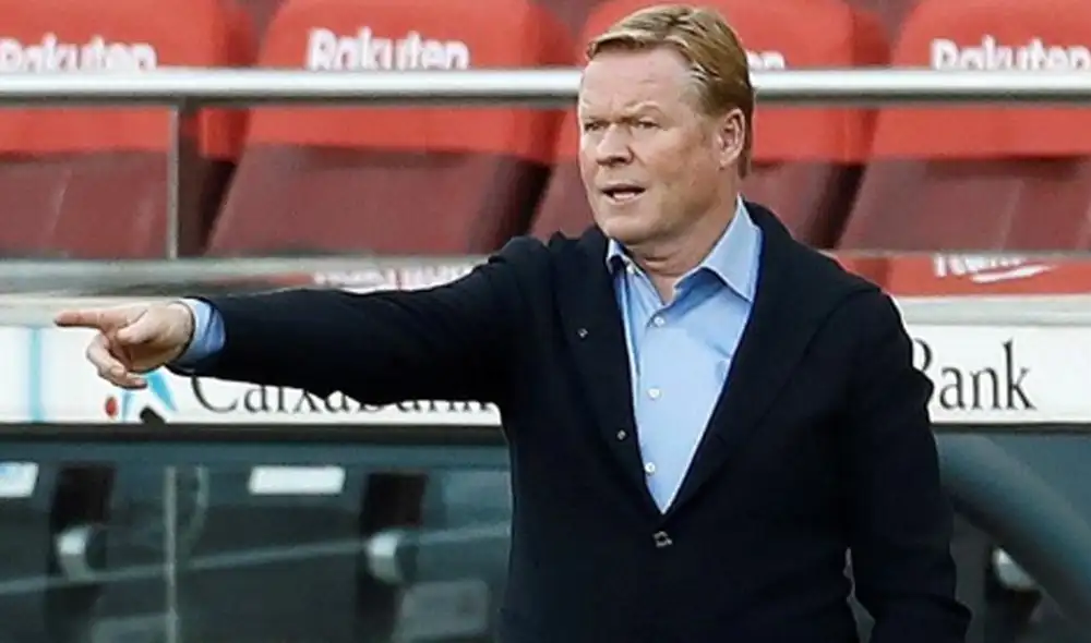Ronald Koeman quedó disconforme con las decisiones del VAR en el clásico español. Foto: EFE