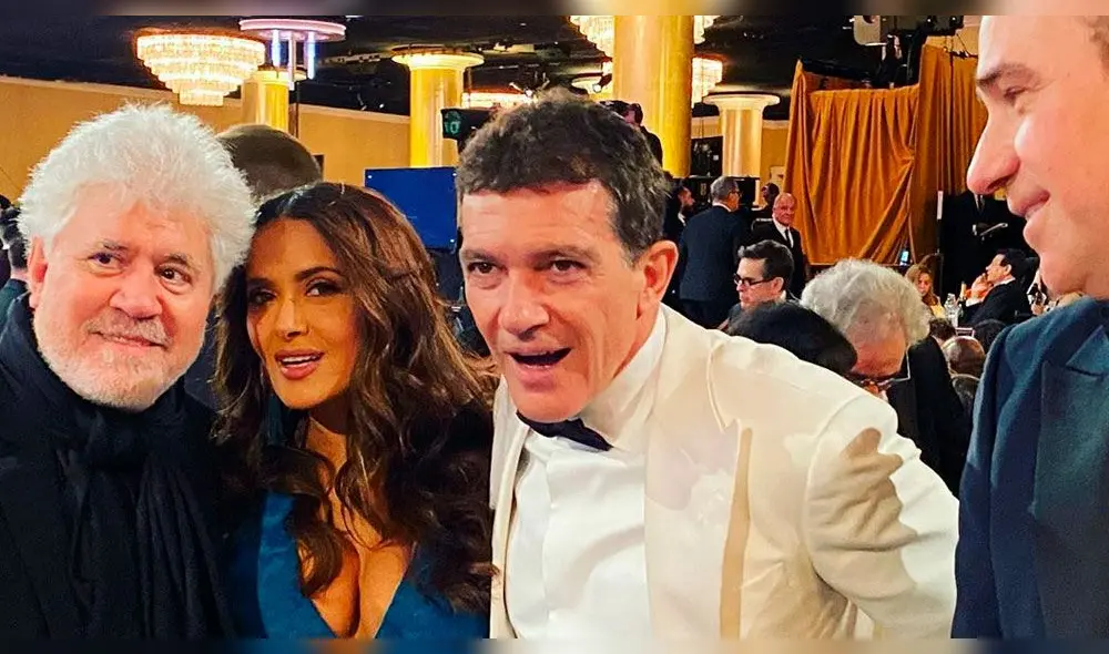 Salma Hayek en los Globos de Oro Foto: Instagram