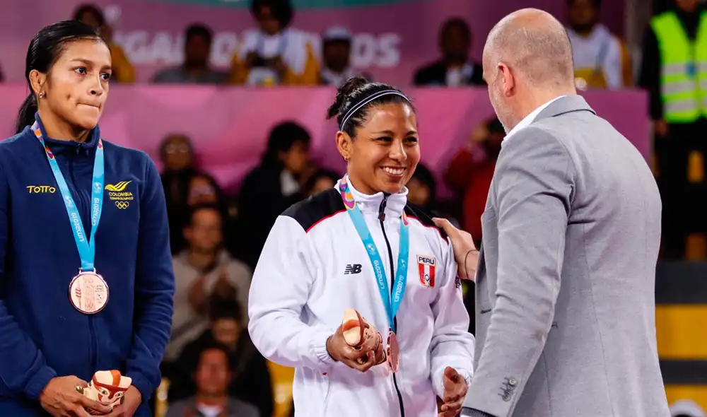La luchadora Thalía Mallqui ganó la medalla de bronce en los Juegos Panamericanos Lima 2019. | Foto: IPD
