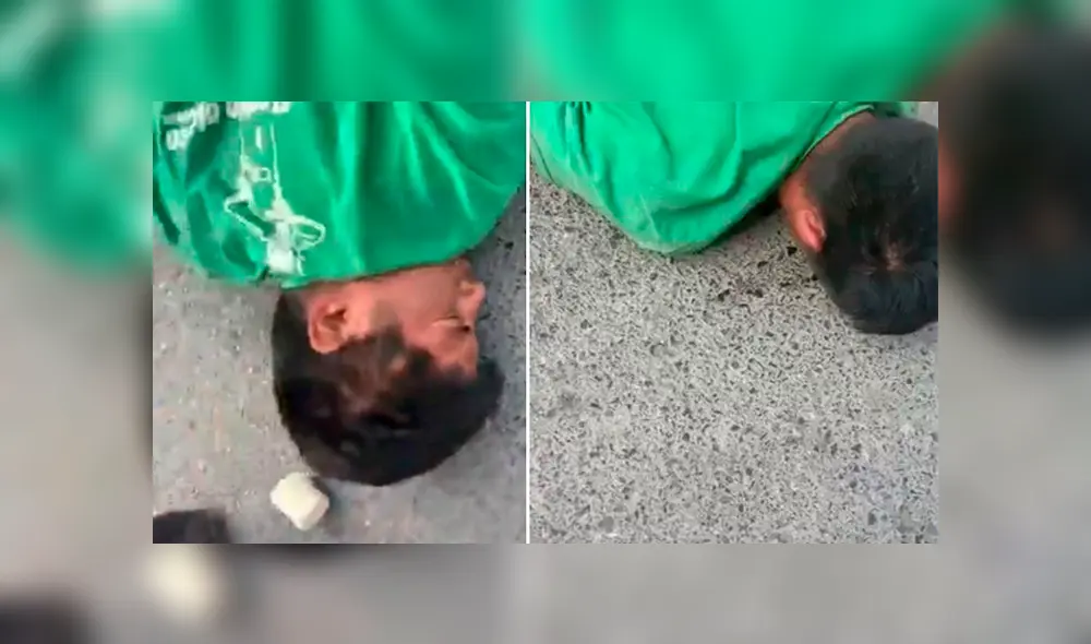 Una mujer aplicó una llave de defensa personal a un acosador cuando éste le tocó los glúteos mientras esperaba a su hijo en las afueras de una escuela primaria en Monterrey, México. (Foto: Captura) Una mujer aplicó una llave de defensa personal a un acosador cuando éste le tocó los glúteos mientras esperaba a su hijo en las afueras de una escuela primaria en Monterrey, México. (Foto: Captura)