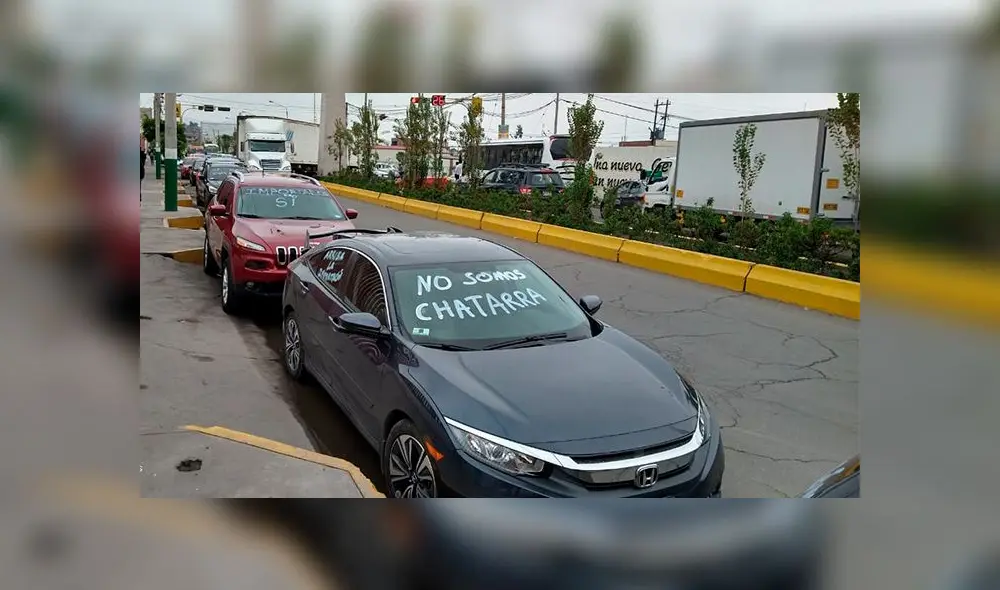 Protesta de los importadores de vehículos usados llegó hasta el Gobierno Regional de Arequipa.