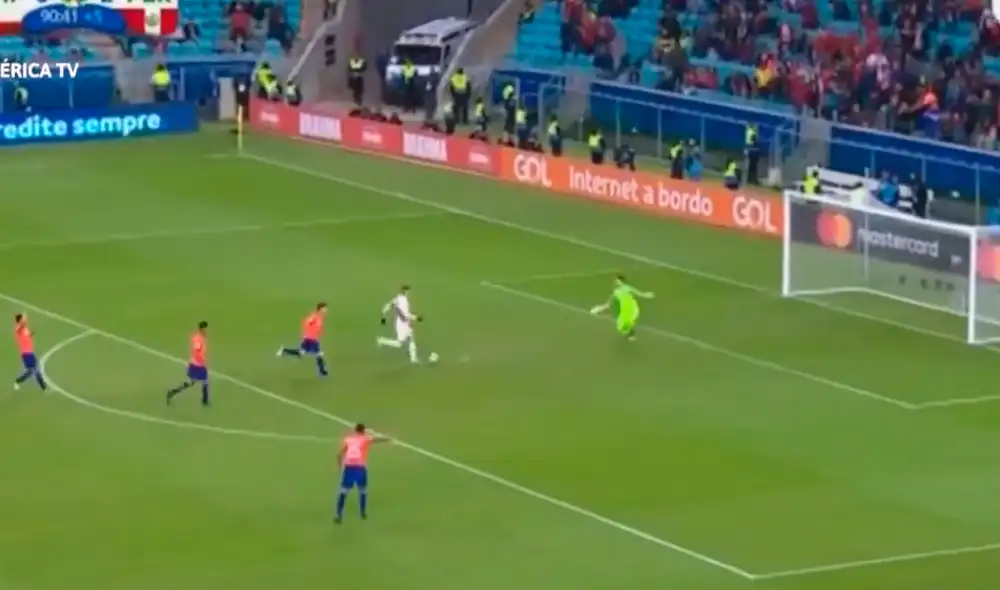 Paolo Guerrero selló el partido con soberbia definición por Copa América 2019. Paolo Guerrero selló el partido con soberbia definición por Copa América 2019.