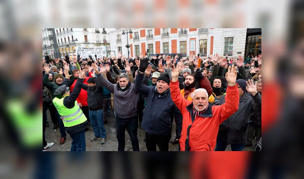 Jubilados protestan en calles de Madrid y Barcelona por pensiones dignas [VIDEO]