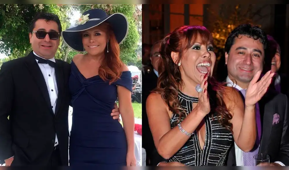 Magaly Medina es viral al publicar candente foto junto a su esposo en la piscina 