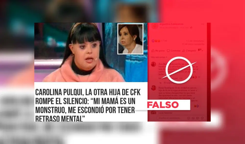 Publicación viral de Facebook sobre CFK es falsa. Publicación viral de Facebook sobre CFK es falsa.