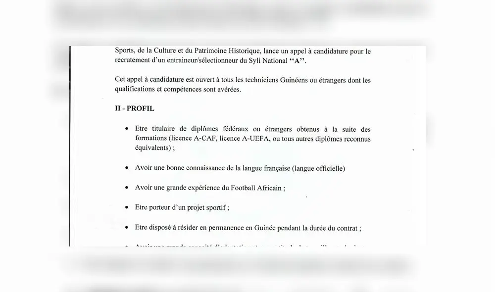 La selección de Guinea usó la red social Facebook para buscar a su nuevo entrenador.