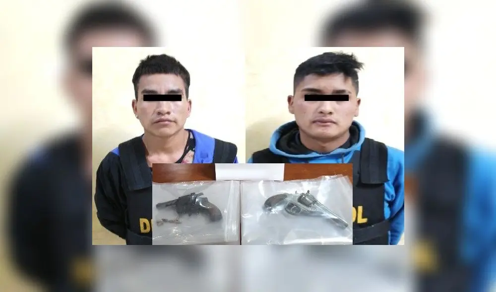 Los detenidos trataron de huir cuando vieron a los policías. Los detenidos trataron de huir cuando vieron a los policías.