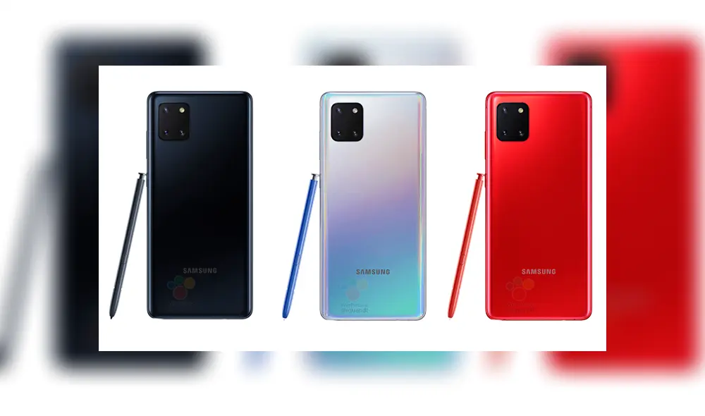 Imágenes filtradas del Samsung Galaxy Note 10 Lite. | Fuente: WinFuture