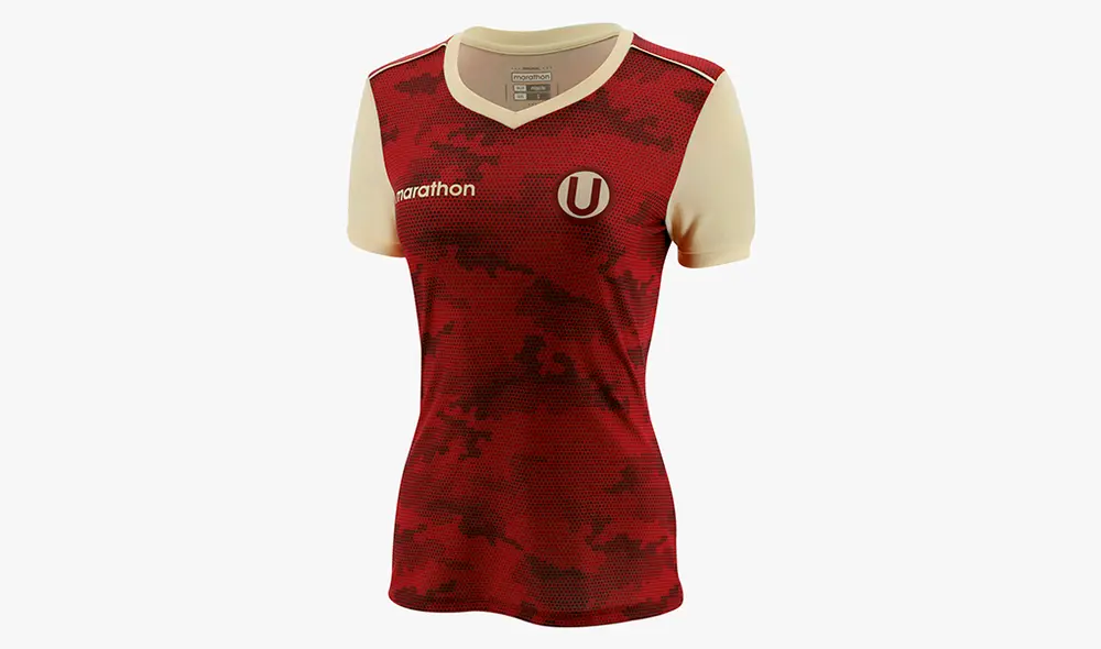 La camiseta que usará el equipo femenino de Universitario cuando juegue de visita. Foto: Prensa Universitario