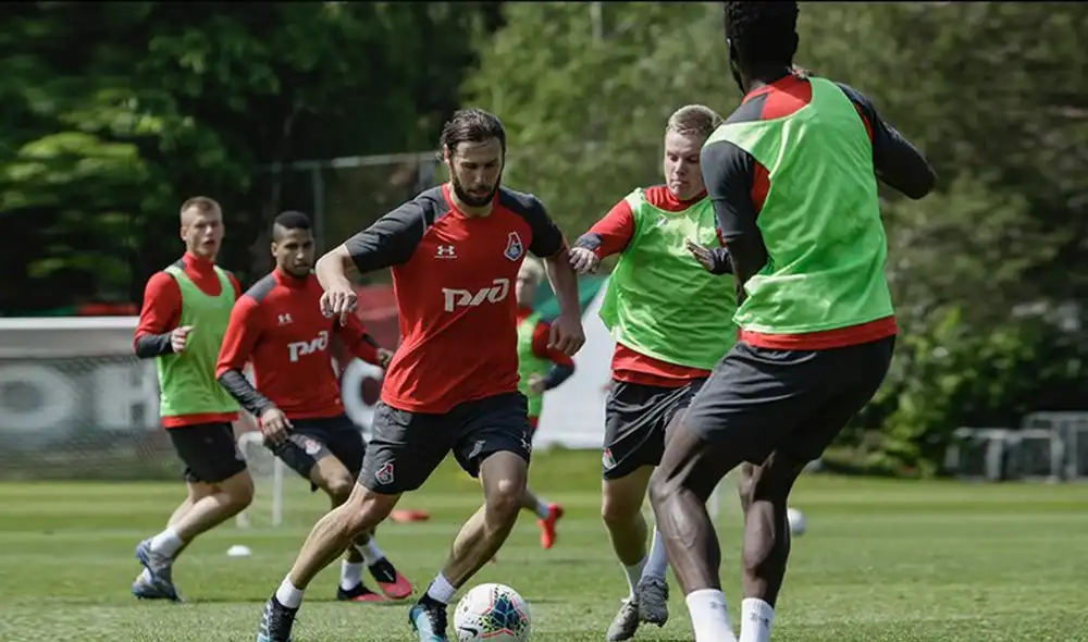 Lokomotiv de Moscú determinó autoaislarse por temor a contagio de coronavirus. | Foto: Lokomotiv de Moscú