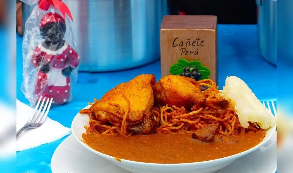 Comida típica de Cañete.