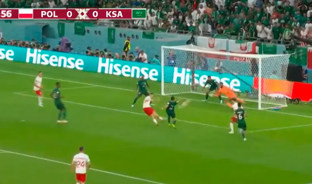 Zielinsky abrió el marcador con un brutal derechazo. Foto: captura/DirecTV Sports