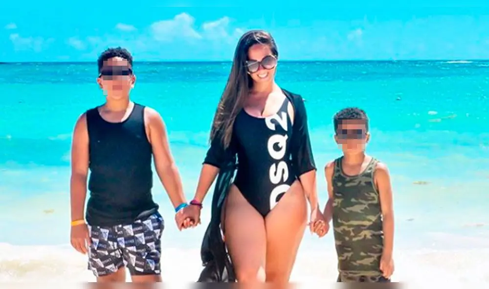 Melissa Klug y sus hijos  Foto: Instagram