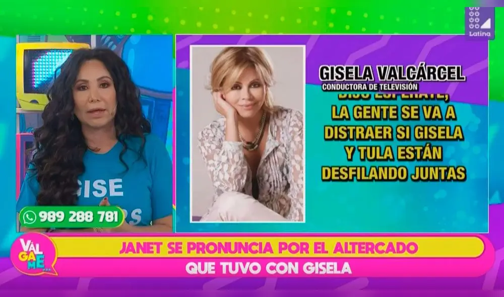 Gisela Valcárcel y Janet Barboza