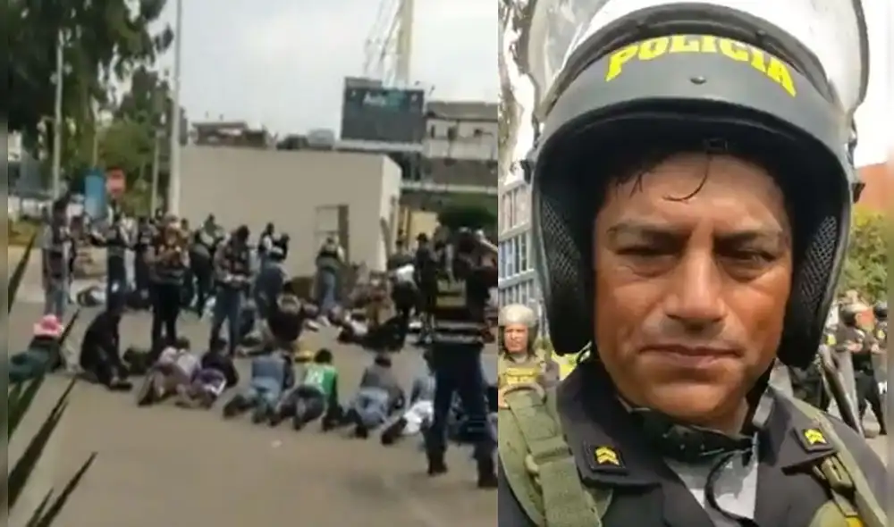 Policía derrumba reja e ingresa con tanques a San Marcos para desalojar a manifestantes. VIDEO: Twitter.