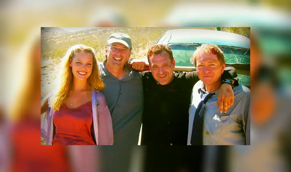 Katherine Heigl, John Penney, Tom Sizemore y Leo Grillo durante el rodaje. (Foto: IMBD)