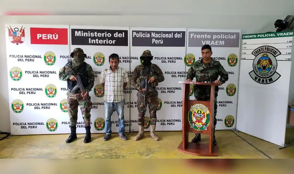Cae en el Vraem ‘Sony’, un capo narco buscado por la DEA