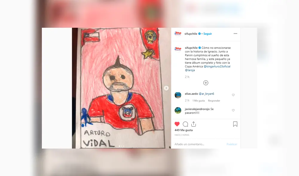 La madre le explicó a su hijo que no tenían dinero para comprar las figuras del álbum Panini de la Copa América 2019.
