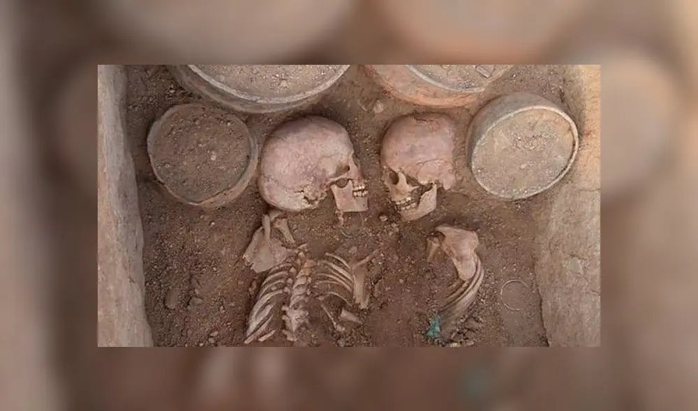 La pareja de adolescentes fue hallada en el cementerio Kyzyltau, y datan de hace 4000 años. Foto: Buketov University. La pareja de adolescentes fue hallada en el cementerio Kyzyltau, y datan de hace 4000 años. Foto: Buketov University.