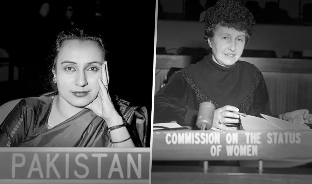 Begum Shaista y Marie-Hélène Lefaucheux. Foto: ONU