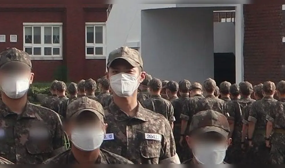 Fotografía del actor de Record of youth, Park Bo Gum cumpliendo su servicio militar. Créditos: tvN