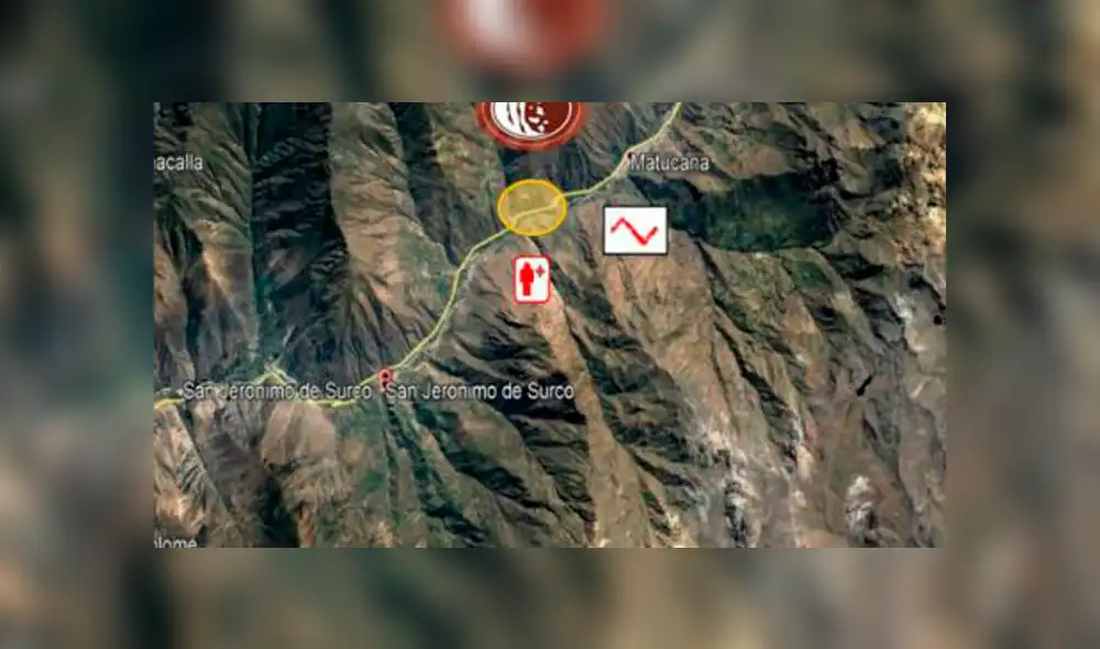 Huarochirí: un muerto tras derrumbe de rocas por intensas lluvias [VIDEO]