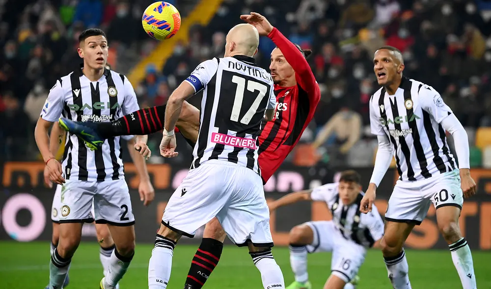 Zlatan Ibrahimovic volvió a meter un gol con el AC Milan en la Serie A. Foto: AFP