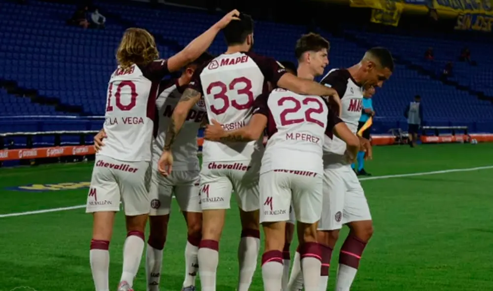 Orsini marcó un doblete en el primer tiempo. Foto: Lanús Orsini marcó un doblete en el primer tiempo. Foto: Lanús