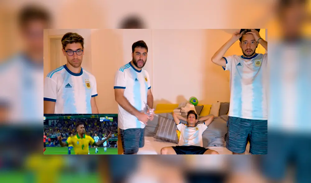 El grupo de hinchas argentinos conocidos como 'Los Displicentes' tuvieron un divertida reacción al partido de su selección.
